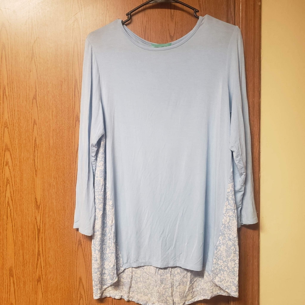 Filly Flair Women's Blue Long-Sleeve Shirt Sz Large